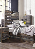 Drystan Full Panel Bed with 4 Storage Drawers