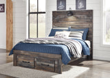 Drystan Full Panel Headboard Bed with Mirrored Dresser