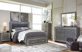 Lodanna Queen Panel Bed with 2 Storage Drawers