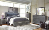 Lodanna King Panel Bed with 2 Storage Drawers