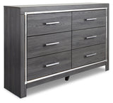 Lodanna Full Panel Bed with 2 Storage Drawers with Dresser