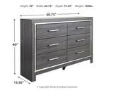 Lodanna Full Panel Bed with 2 Storage Drawers with Mirrored Dresser and 2 Nightstands