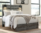 Baystorm Queen Panel Bed with Mirrored Dresser