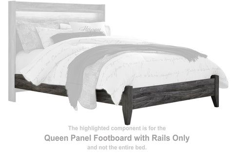 Baystorm Queen Panel Footboard with Rails