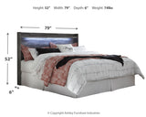 Baystorm King Panel Headboard Bed with Dresser