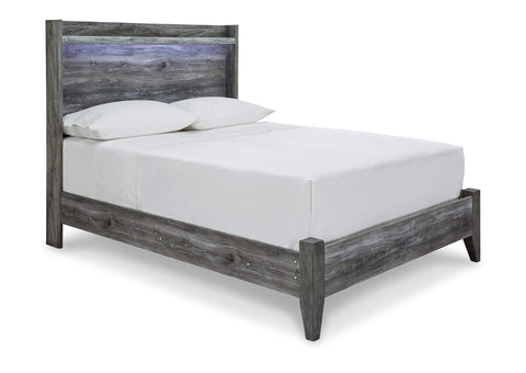 Baystorm Gray Full Panel Bed