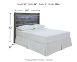 Baystorm Full Panel Headboard with Mirrored Dresser and Nightstand