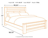 Zelen King Panel Bed with Mirrored Dresser, Chest and 2 Nightstands