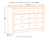 Brinxton Queen/Full Panel Headboard Bed with Dresser