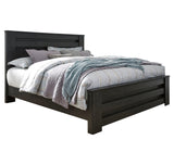 Brinxton King Panel Bed with Mirrored Dresser, Chest and 2 Nightstands