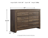 Juararo California King Panel Bed with Dresser