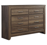 Juararo Queen Panel Headboard Bed with Dresser