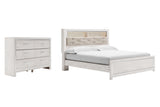 Altyra King Panel Bookcase Bed with Dresser