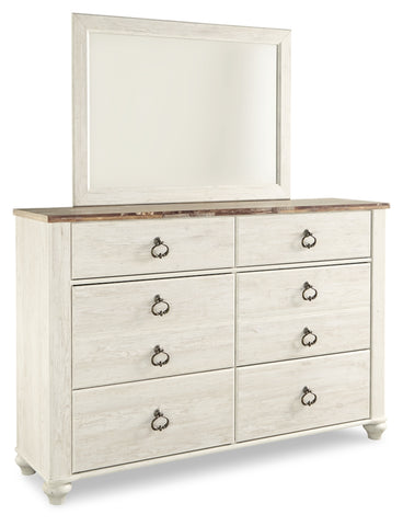 Willowton Dresser and Mirror