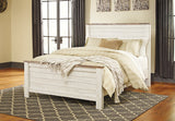 Willowton Queen Panel Bed with Mirrored Dresser, Chest and 2 Nightstands