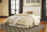 Willowton Queen/Full Panel Headboard Bed with Mirrored Dresser, Chest and 2 Nightstands