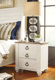 Willowton Queen/Full Panel Headboard Bed with Mirrored Dresser, Chest and 2 Nightstands