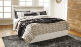 Bellaby King Panel Headboard Bed with Mirrored Dresser and 2 Nightstands