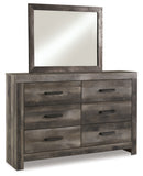 Wynnlow King Panel Bed with Mirrored Dresser, Chest and 2 Nightstands