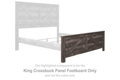 Wynnlow King Crossbuck Panel Footboard