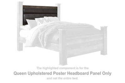 Wynnlow Queen Upholstered Poster Headboard Panel