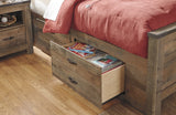 Trinell Twin Bookcase Bed with 2 Storage Drawers