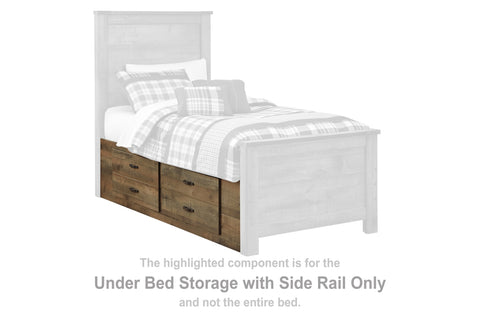 Trinell Under Bed Storage with Side Rail