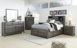 Caitbrook Full Storage Bed with 7 Storage Drawers with Dresser