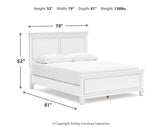 Fortman Queen Panel Bed with Mirrored Dresser