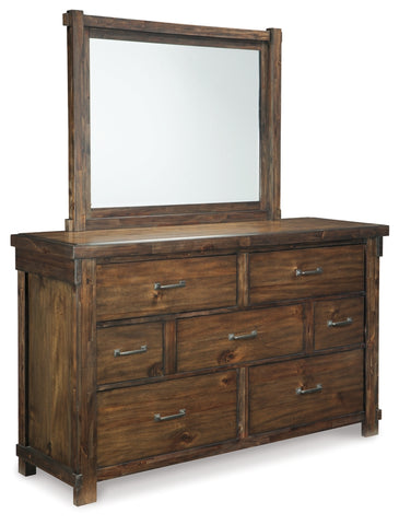 Lakeleigh Brown Bedroom Dresser w/Mirror