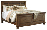 Flynnter California King Panel Bed with Dresser