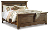 Flynnter Queen Panel Bed with Mirrored Dresser