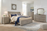 Lettner California King Sleigh Bed with Dresser