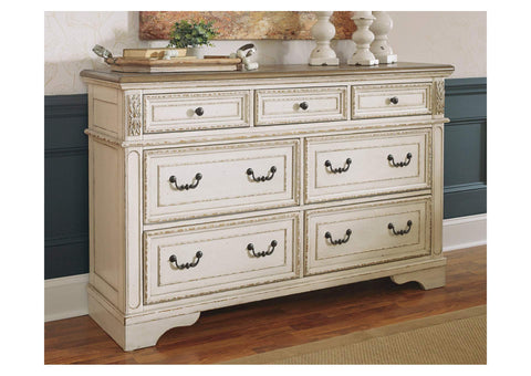 Realyn White/Brown Two-Tone Dresser