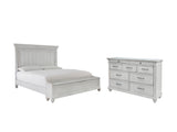 Kanwyn Queen Panel Bed with Storage with Dresser