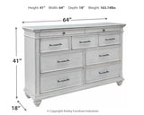 Kanwyn King Panel Bed with Storage with Dresser