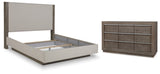 Anibecca California King Upholstered Bed with Dresser