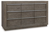 Anibecca California King Bookcase Bed with Dresser