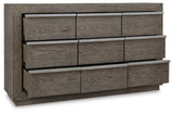 Anibecca California King Bookcase Bed with Dresser