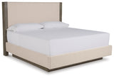 Anibecca California King Upholstered Bed with Dresser