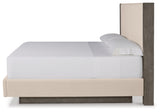 Anibecca Queen Upholstered Panel Bed with Dresser