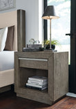 Anibecca King Bookcase Bed with Mirrored Dresser and 2 Nightstands