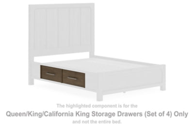 Cabalynn Queen/King/California King Storage Drawers (Set of 4)