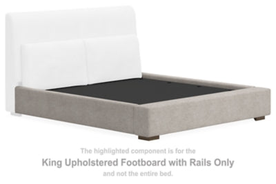 Cabalynn King Upholstered Footboard with Rails