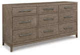 Chrestner King Panel Bed with Dresser