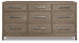 Chrestner King Panel Bed with Dresser