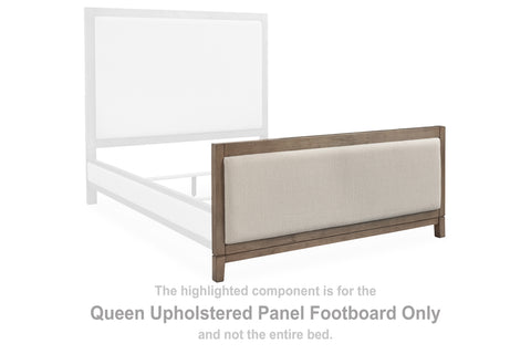 Chrestner Queen Upholstered Panel Footboard