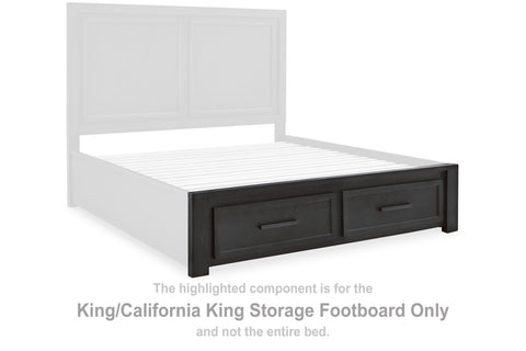 Foyland King/California King Storage Footboard