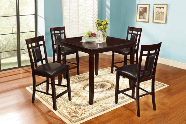 5PC Solid wood counterheight dining set