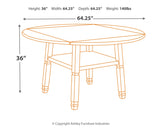 Bolanburg Counter Height Dining Drop Leaf Table